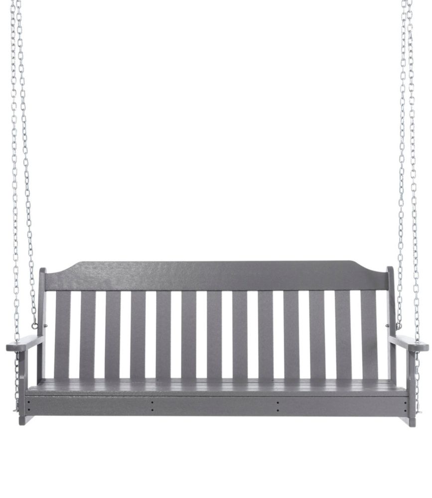 All-Weather 60" Porch Swing, Slate Gray, small image number 2