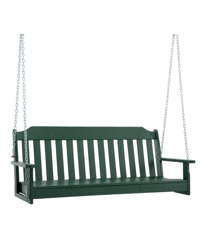 All-Weather 60" Porch Swing, Green, small image number 1