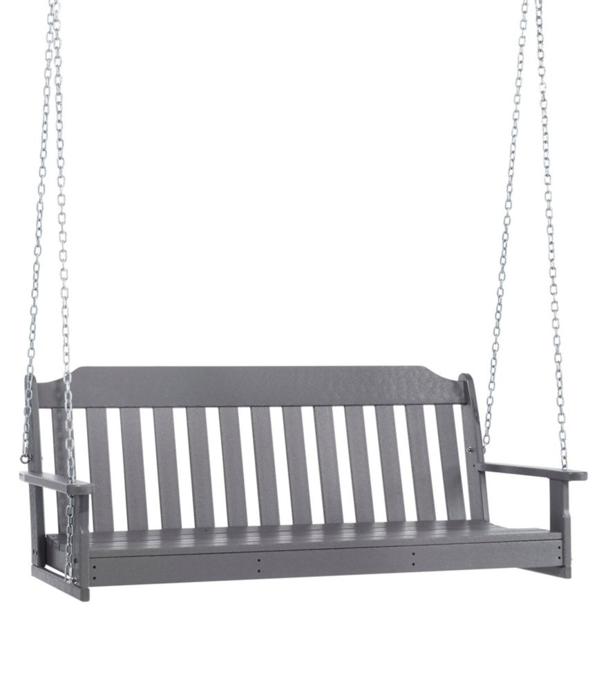 All-Weather 60" Porch Swing, Slate Gray, small image number 1