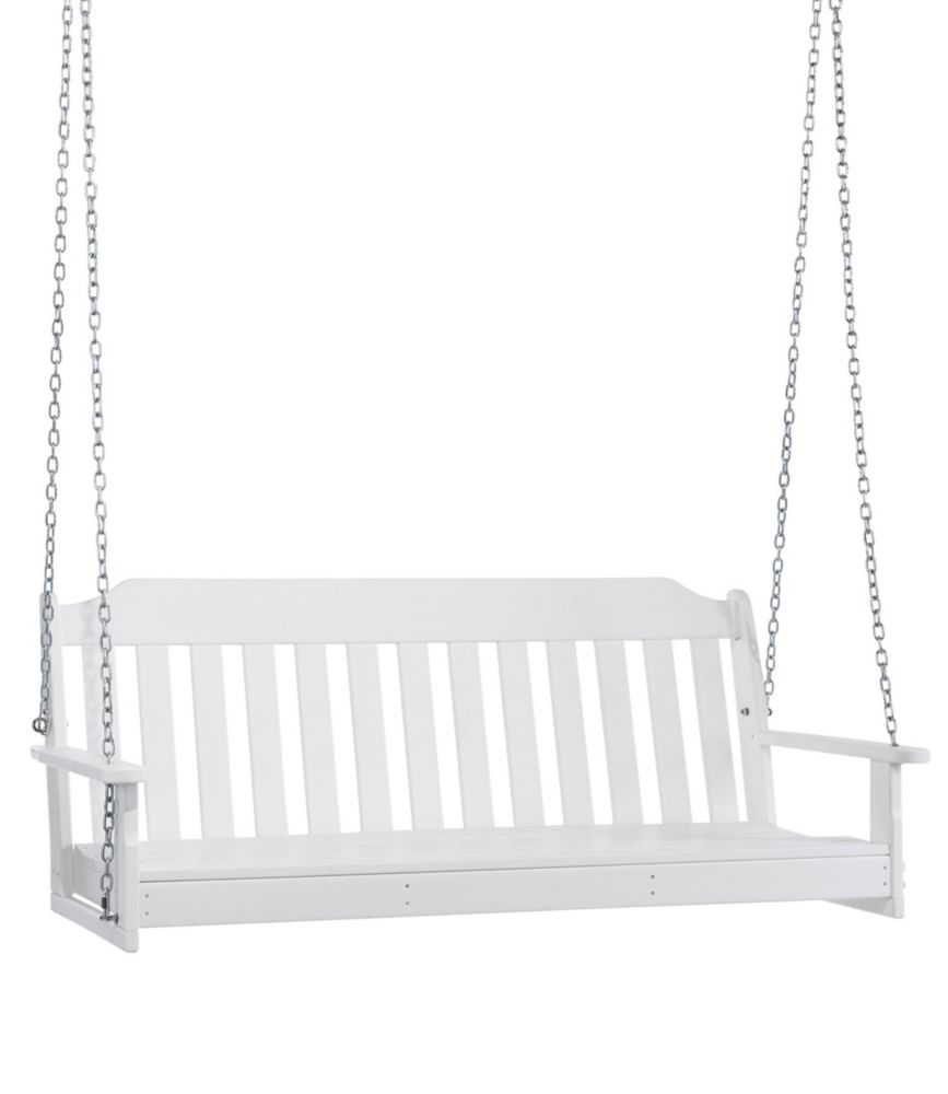 All-Weather 60" Porch Swing, White, small image number 1