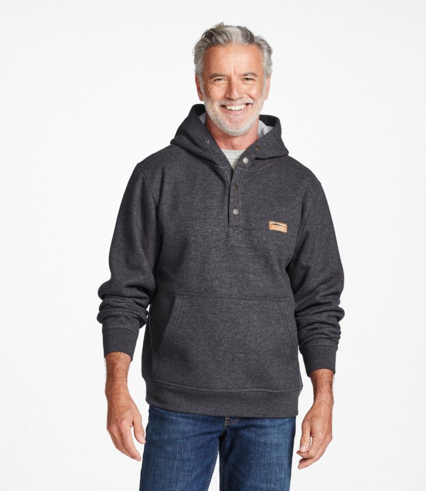 Men's Katahdin Iron Works® Bonded Waffle Fleece, Hooded Sweatshirt, , small image number 2