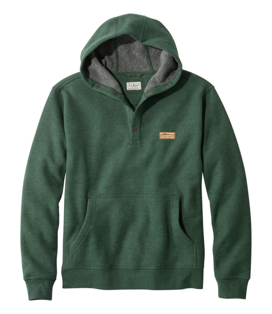 Men's Katahdin Iron Works Bonded Waffle Fleece, Hooded Sweatshirt