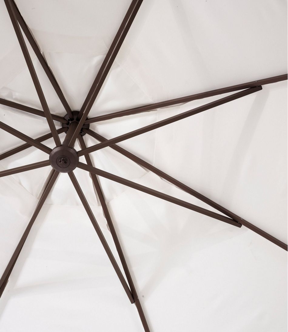 Sunbrella Market Cantilever 10' Octagon Umbrella with Stand Set