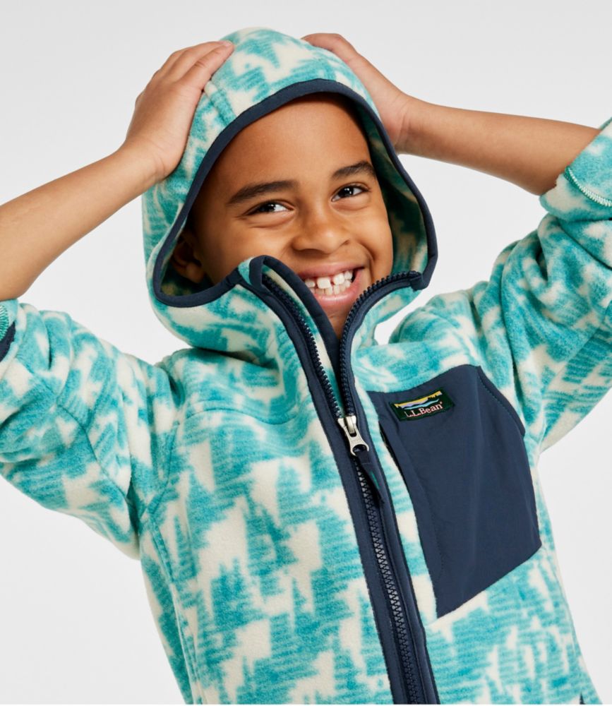 Kids' Retro Mountain Classic Fleece Jacket, Print, , small image number 4