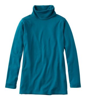 Women's L.L.Bean Tee, High-Neck Tunic Long-Sleeve