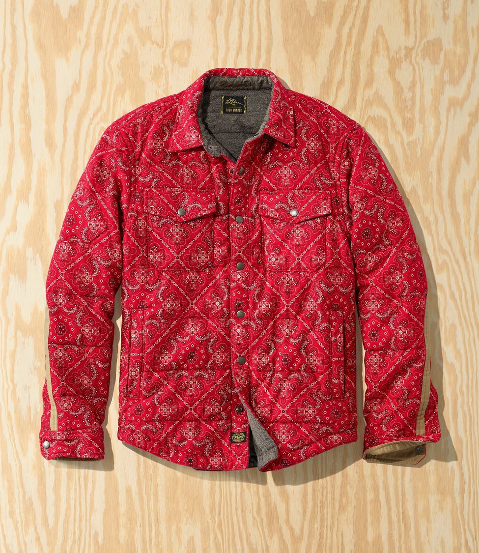 Men's L.L.Bean x Todd Snyder Quilted Flannel Shirt at L.L. Bean