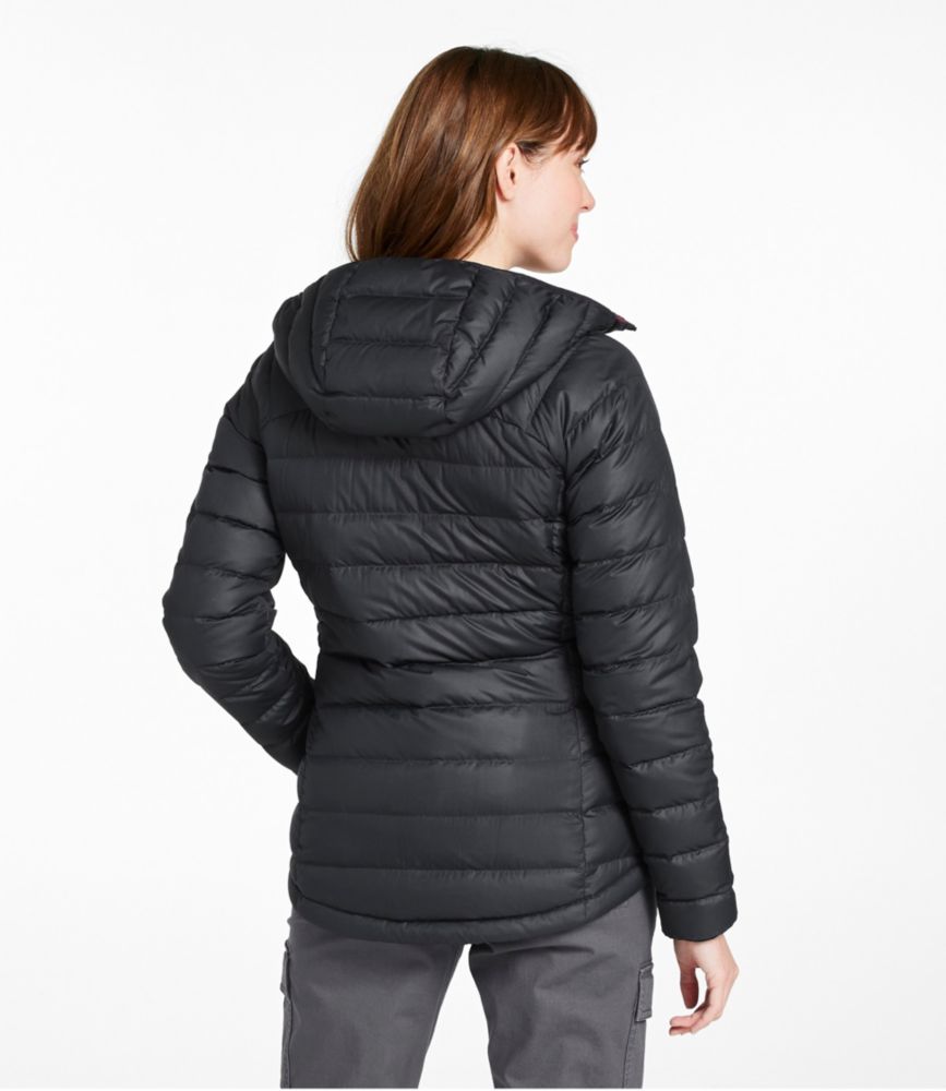 Women's Bean's Down Hooded Jacket, Dark Pine, small image number 3