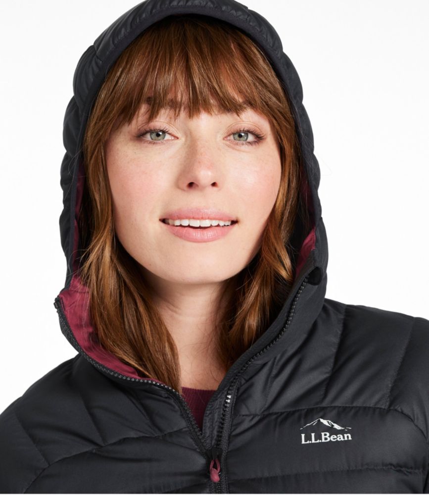 Women's Bean's Down Hooded Jacket, Dark Pine, small image number 6