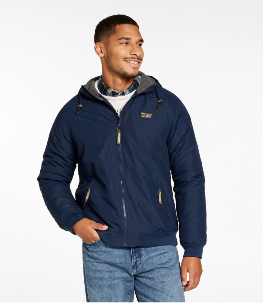 Men's Insulated 3-Season Bomber Hooded Jacket, Nautical Navy, small image number 2