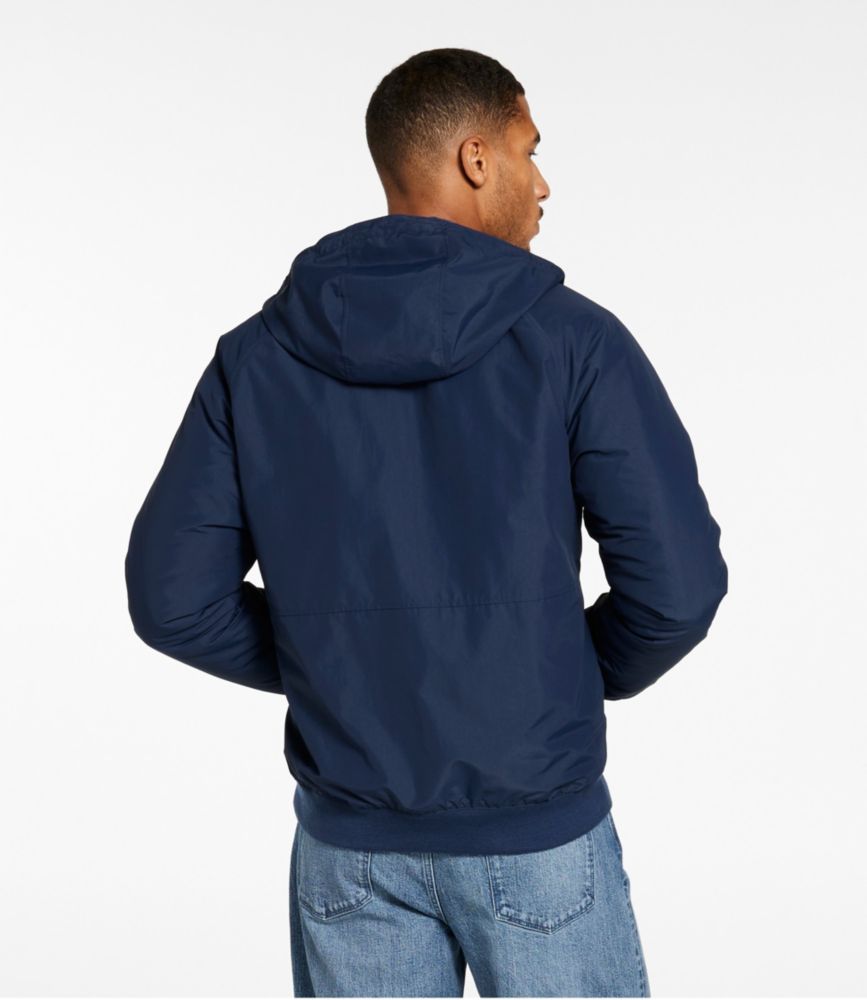 Men's Insulated 3-Season Bomber Hooded Jacket, Nautical Navy, small image number 3