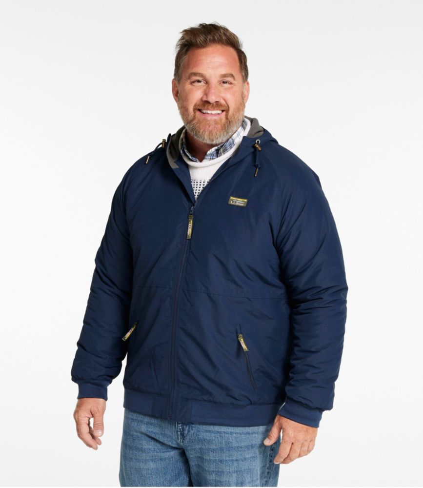 Men's Insulated 3-Season Bomber Hooded Jacket, Nautical Navy, small image number 7