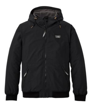 Men's Insulated 3-Season Bomber Hooded Jacket