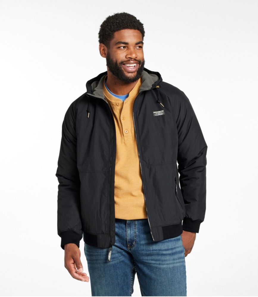 Men's Insulated 3-Season Bomber Hooded Jacket