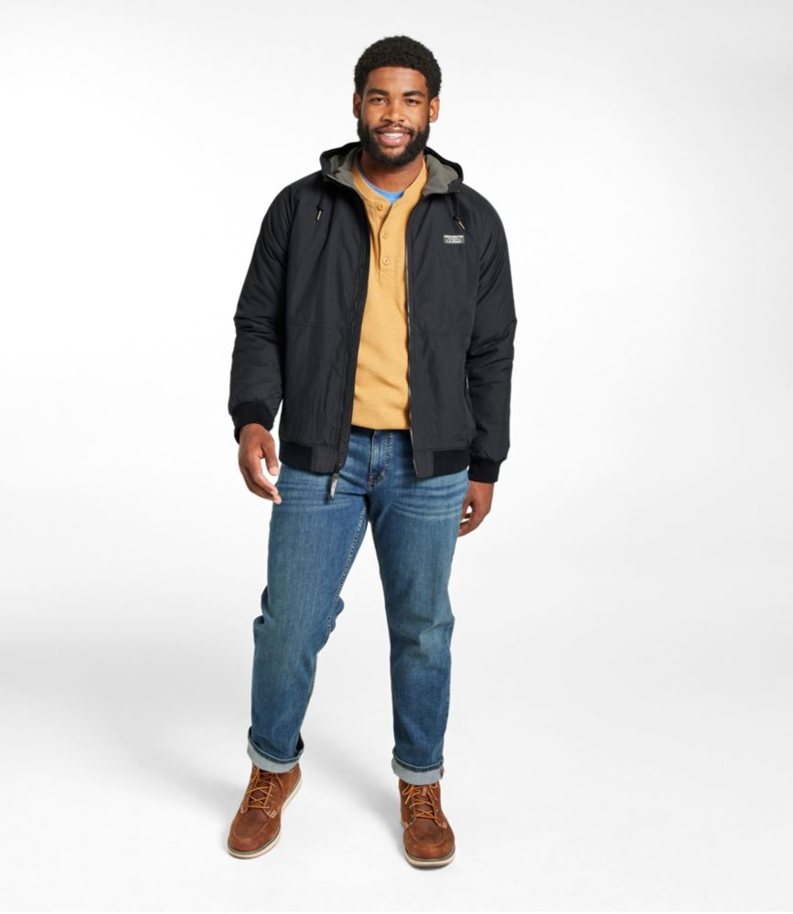 Men's Insulated 3-Season Bomber Hooded Jacket