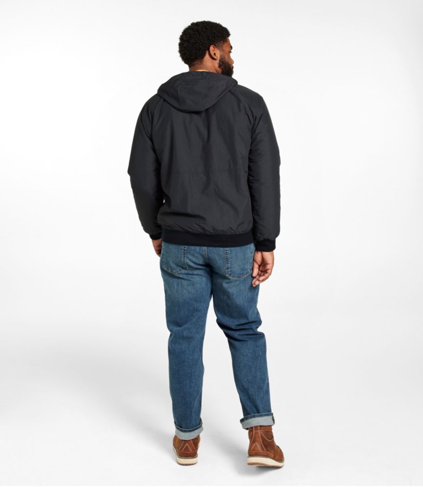 Men's Insulated 3-Season Bomber Hooded Jacket