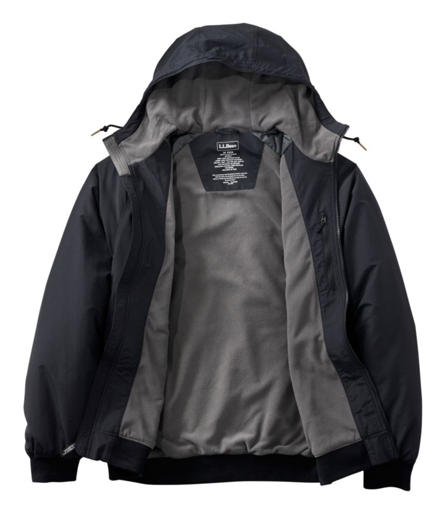 Men's Insulated 3-Season Bomber Hooded Jacket