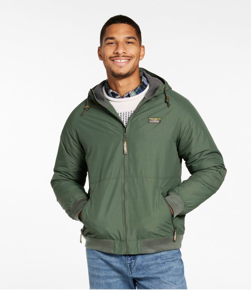 Men's Insulated 3-Season Bomber Hooded Jacket