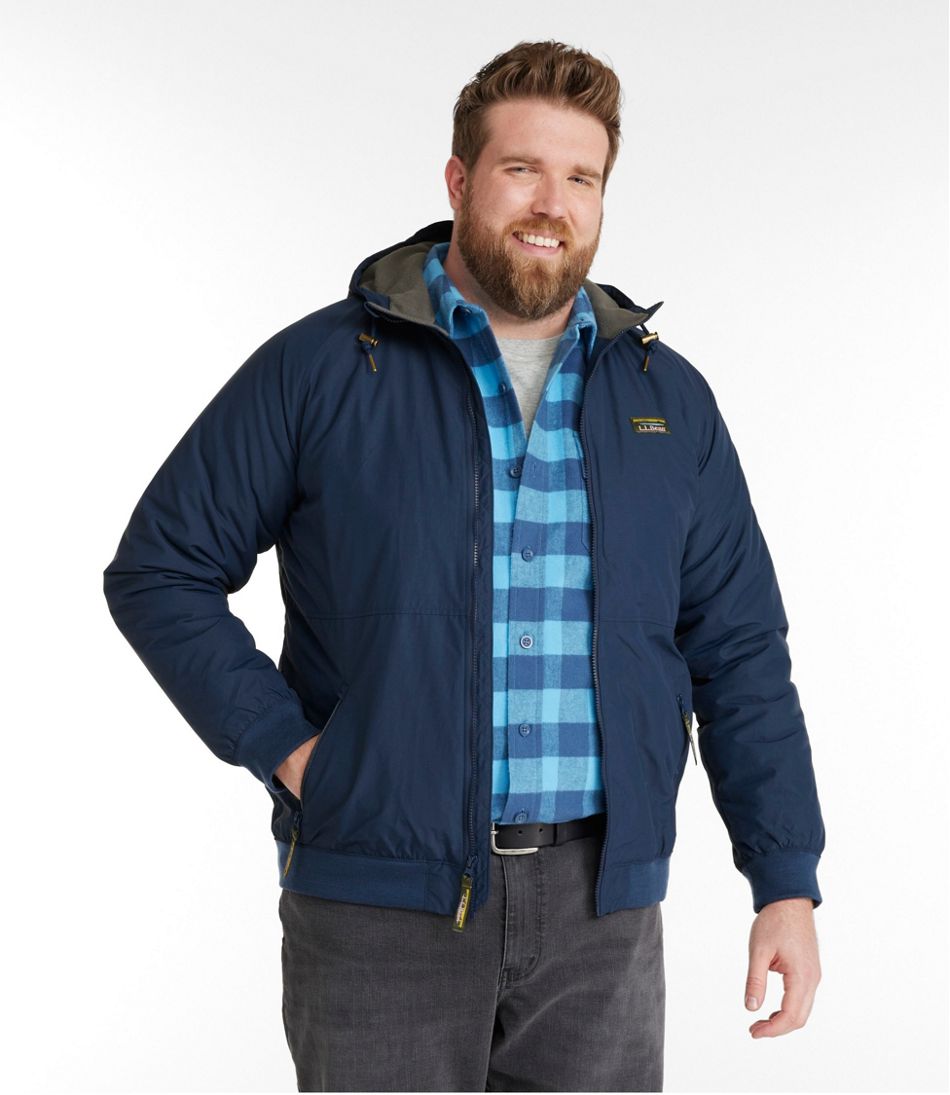Men's Insulated 3-Season Bomber Hooded Jacket | Insulated Jackets