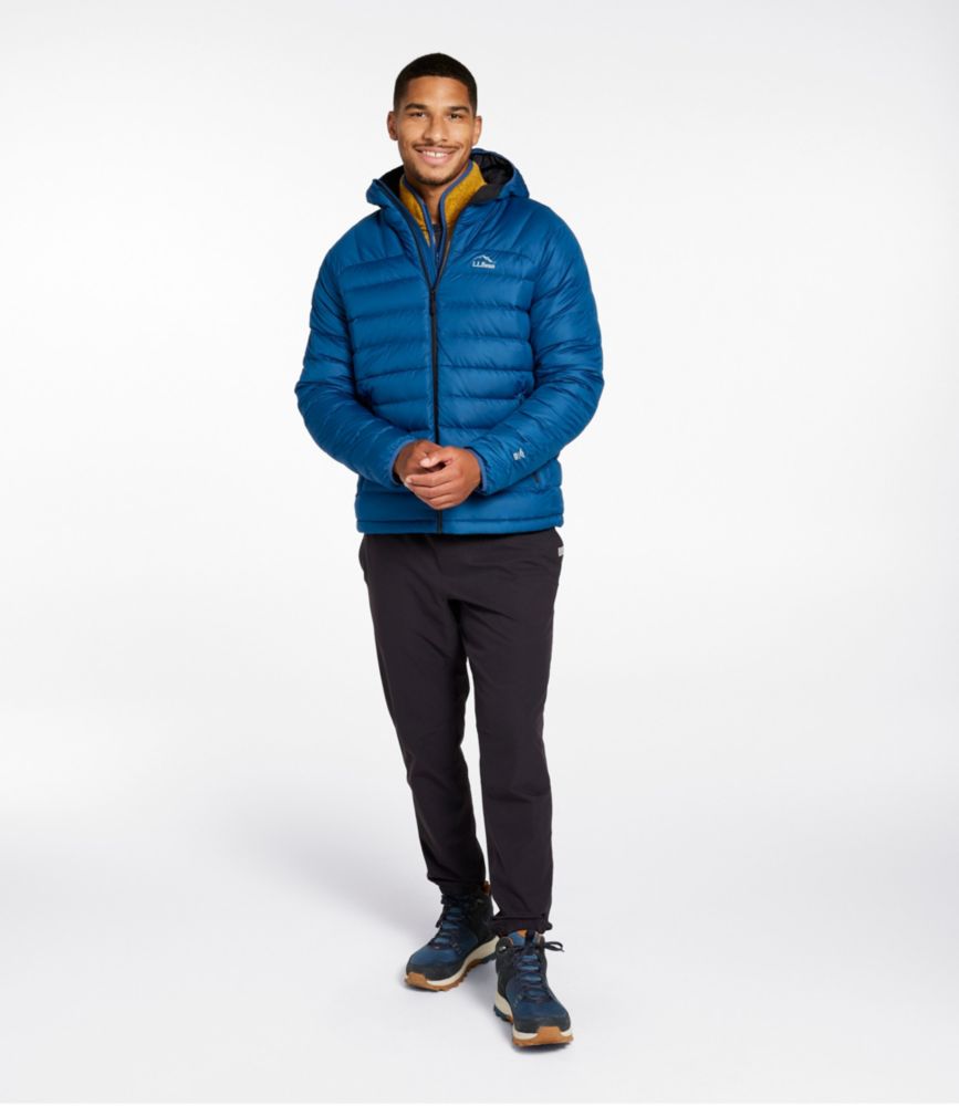 Men's Bean's Down Hooded Jacket, Dark Marine Blue, small image number 4