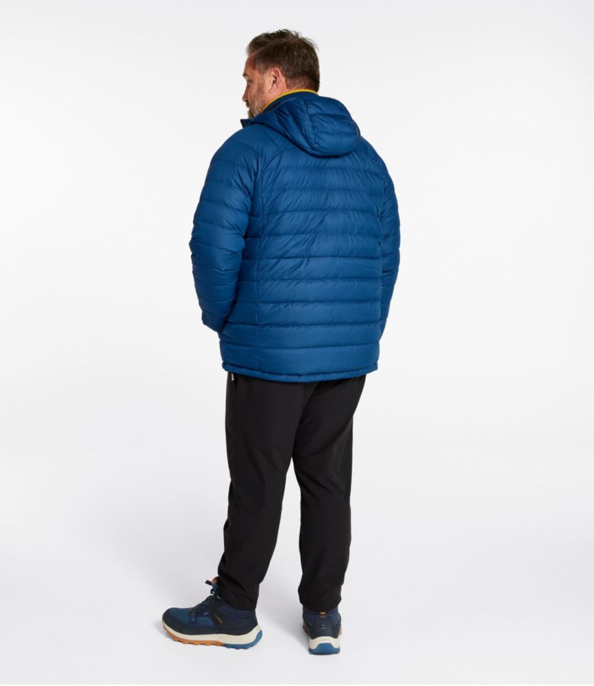 Men's Bean's Down Hooded Jacket, Dark Marine Blue, small image number 10
