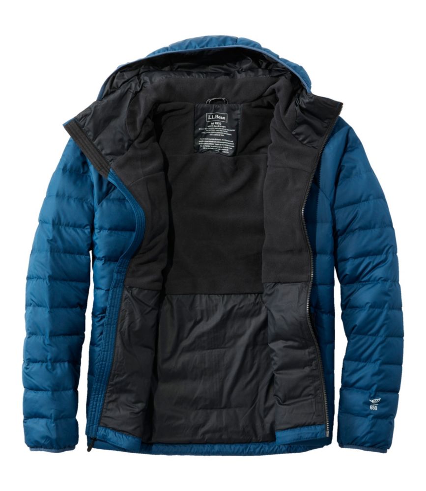 Men's Bean's Down Hooded Jacket, Dark Marine Blue, small image number 12