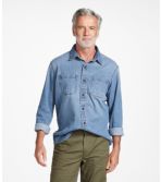 Men's BeanFlex Denim Shirt, Traditional Untucked Fit