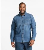 Men's BeanFlex Denim Shirt, Traditional Untucked Fit