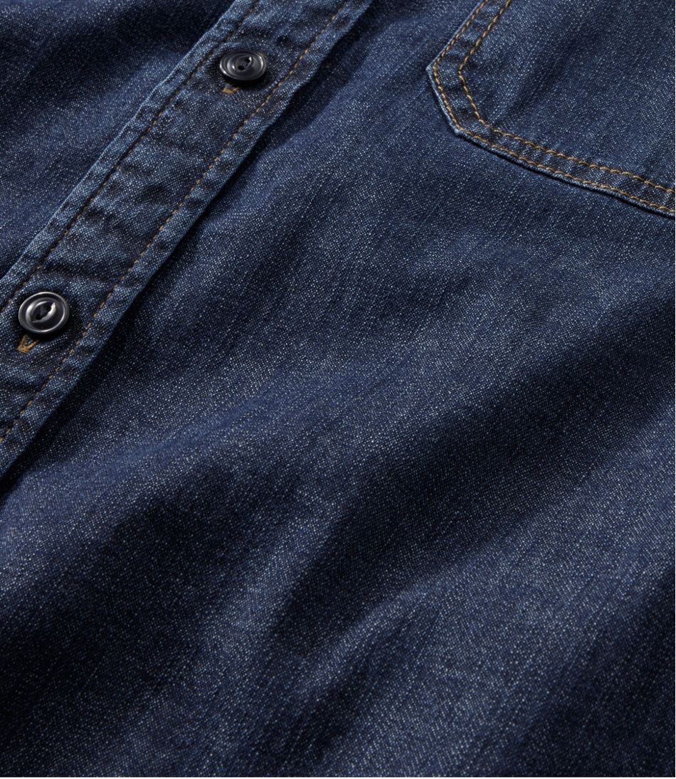 Men's BeanFlex® Denim Shirt, Traditional Untucked Fit Men's BeanFlex® Denim Shirt, Traditional Untucked Fit