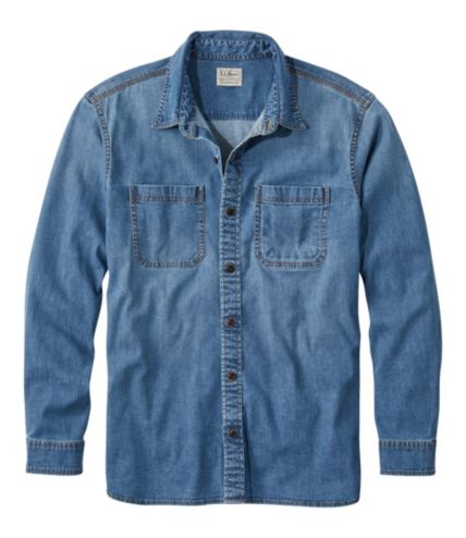 Guys denim outlet shirt