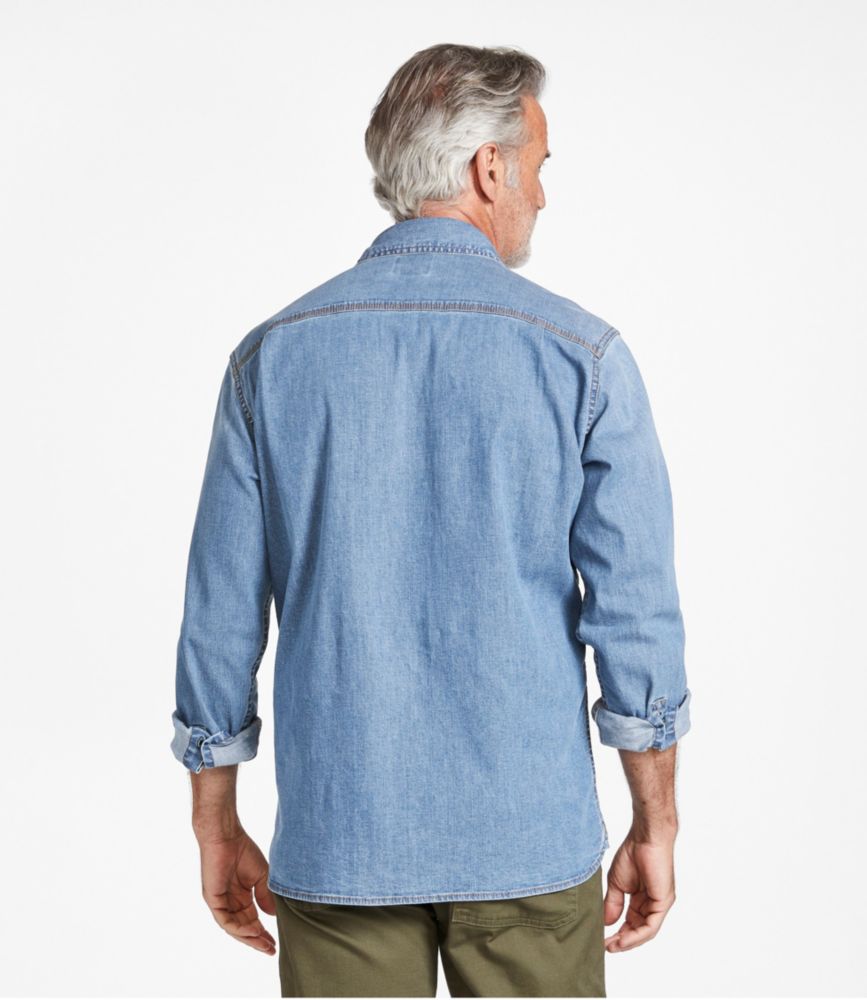Men's BeanFlex® Denim Shirt, Traditional Untucked Fit