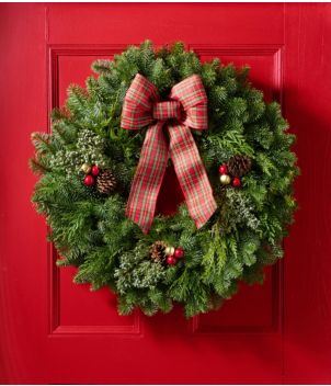 Tartan Wreath, 24"
