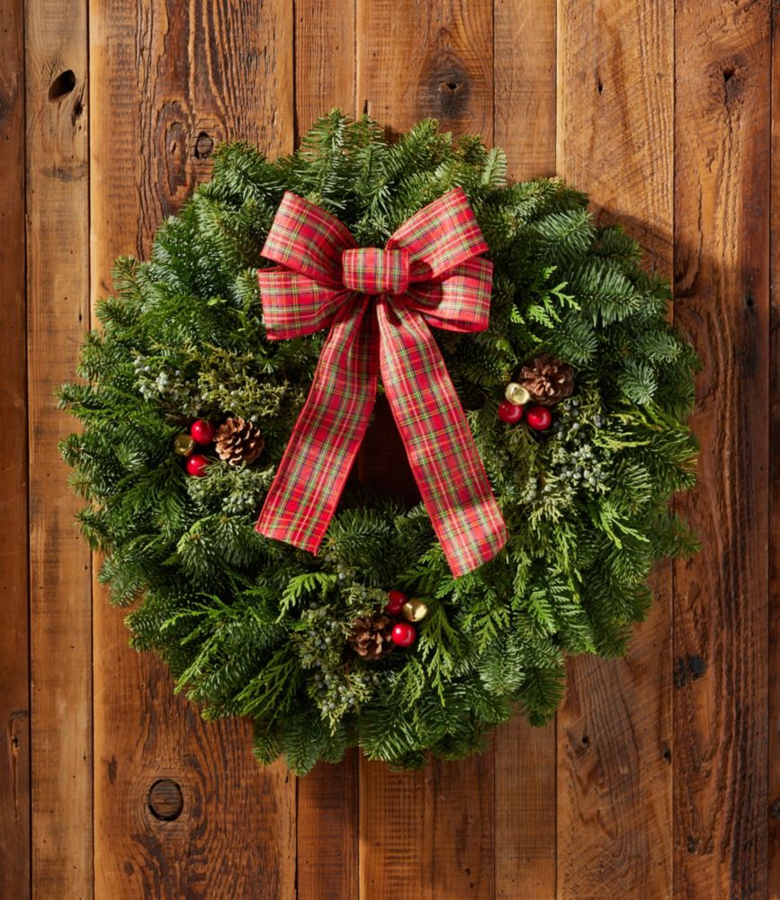 Fresh Tartan Wreath, 24"