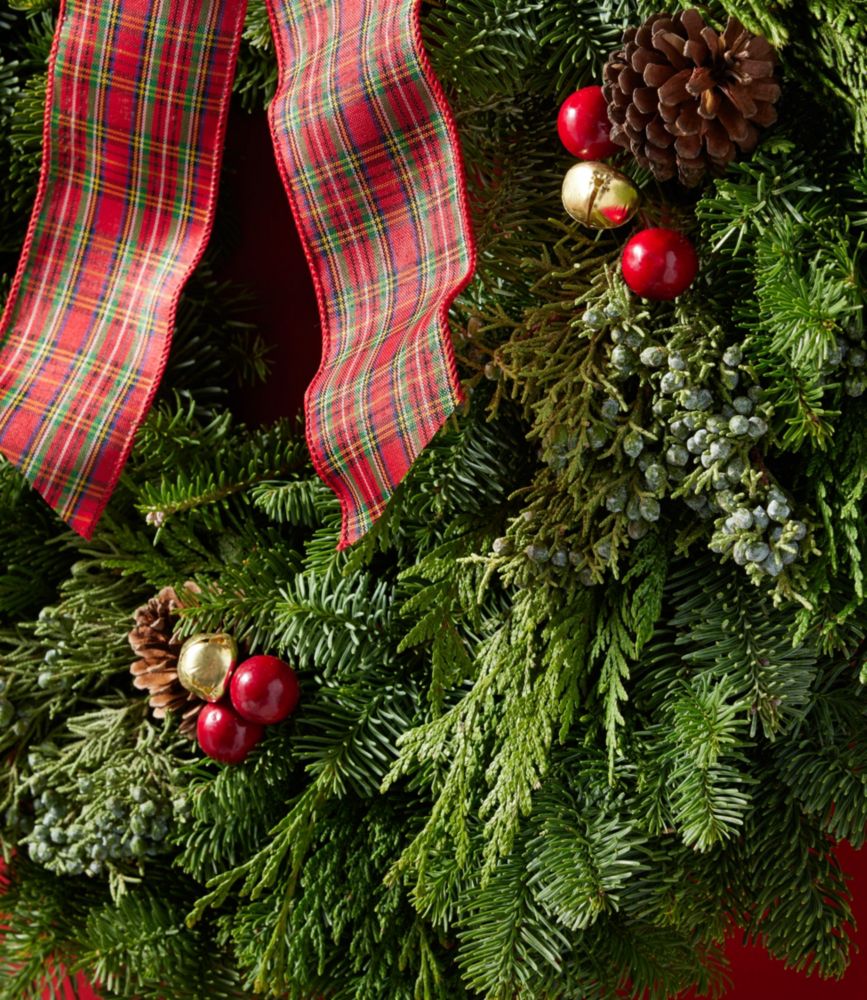 Fresh Tartan Wreath, 24"