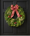 Tartan Lighted Wreath, One Color, small image number 1