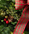 Tartan Lighted Wreath, One Color, small image number 2