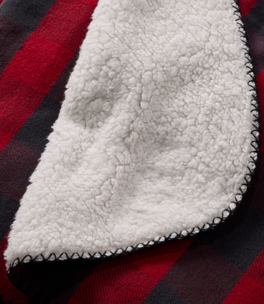 Flannel Sherpa Throw, , small image number 2