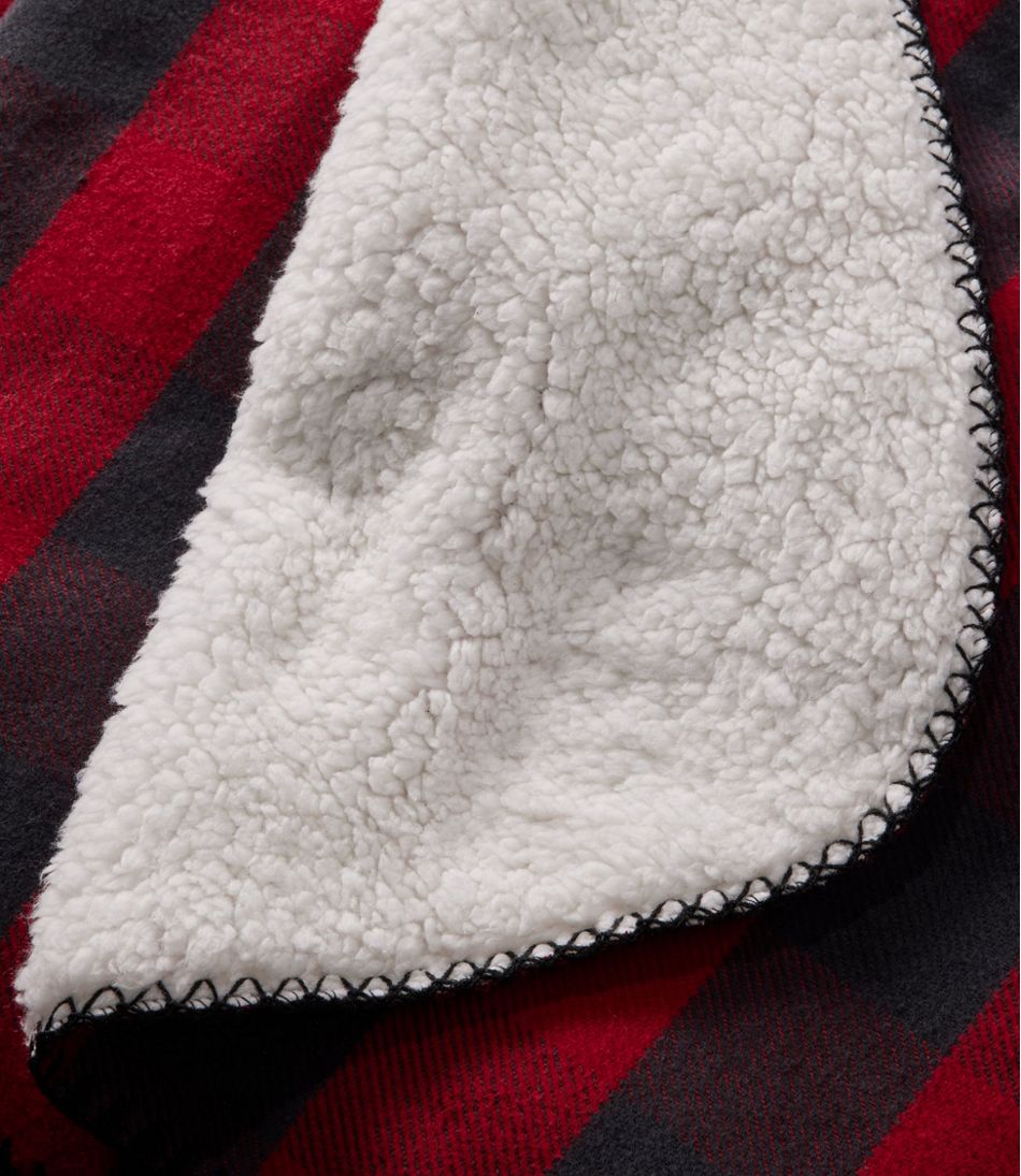 Flannel Sherpa Throw