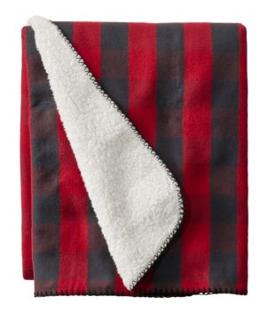 Flannel Sherpa Throw