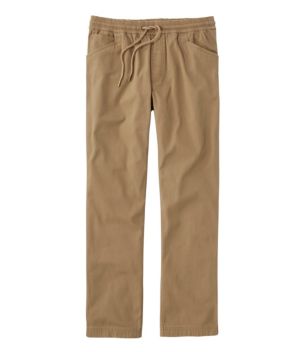 Men's BeanFlex Canvas Pull-On Pants, Lined, Standard Fit