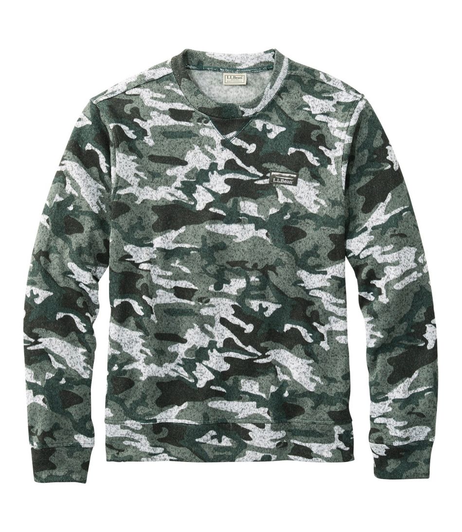 Men's Lightweight Sweater Fleece Top, Long-Sleeve, Print | Sleepwear at ...