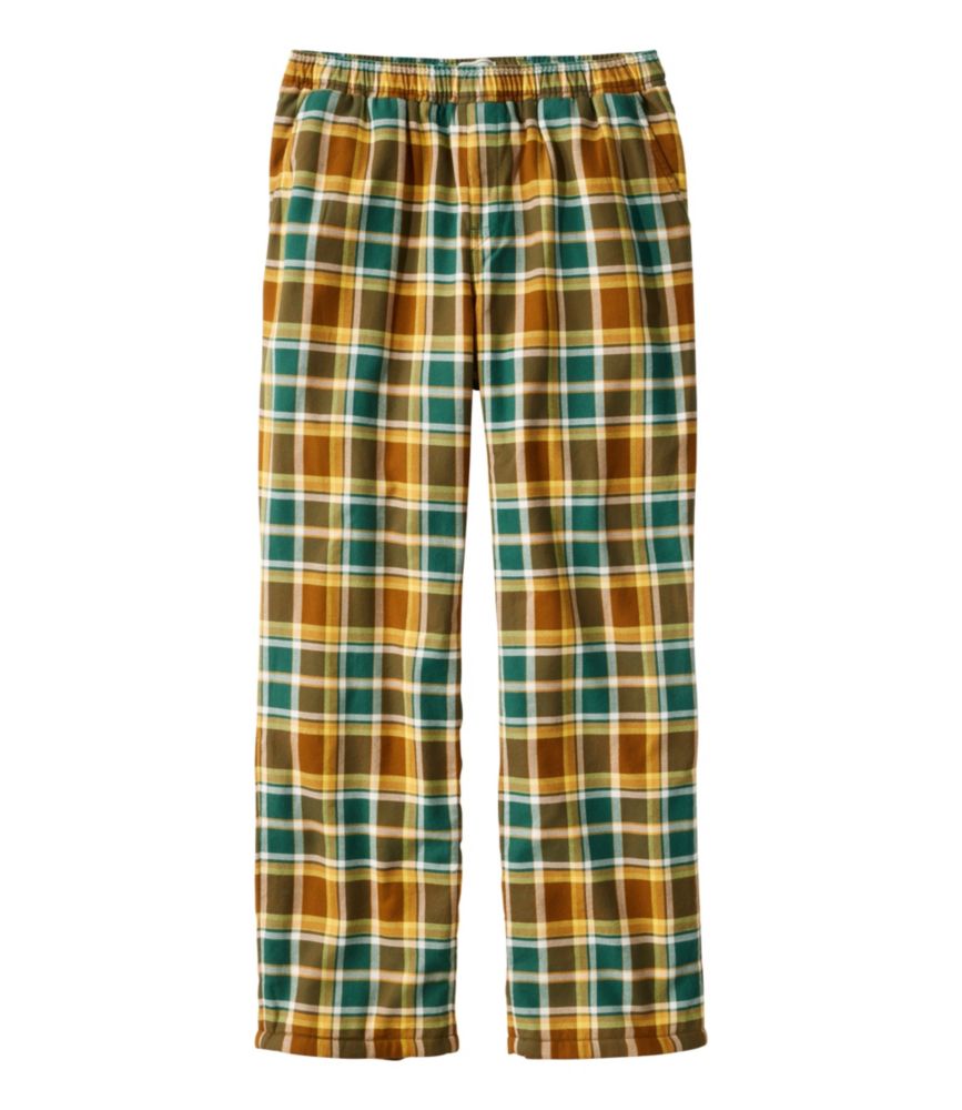 Men s Fleece Lined Flannel Lounge Pants