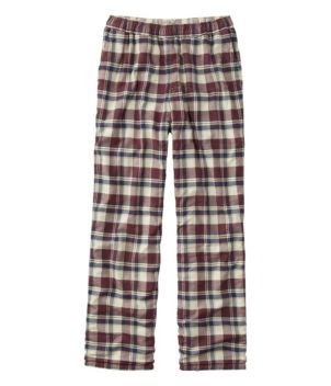 L.L.Bean Scotch Plaid Flannel Sleep Pants Regular Men's Pajama Grey Stewart : LG