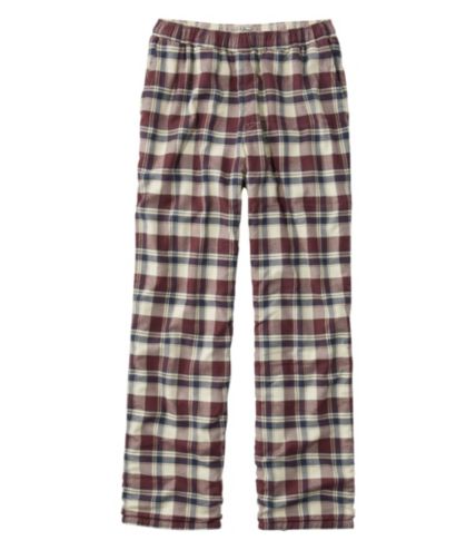 Men's flannel lined sweatpants hot sale