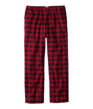 Men's Fleece-Lined Flannel Lounge Pants