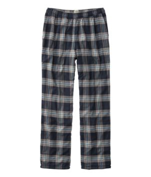 Men's Fleece-Lined Flannel Lounge Pants