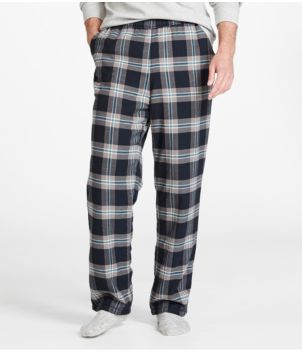 Men's Fleece-Lined Flannel Lounge Pants