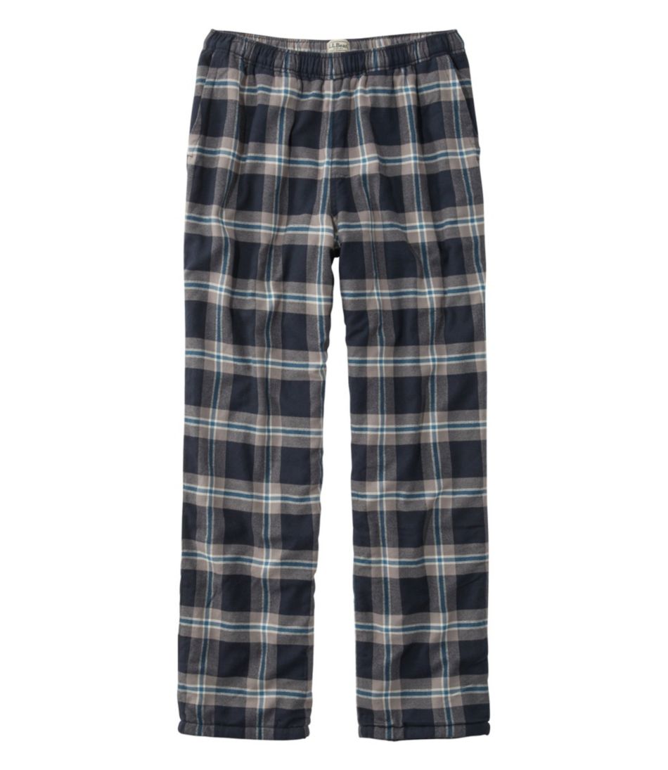 Men's Fleece-Lined Flannel Lounge Pants | Sleepwear at L.L.Bean