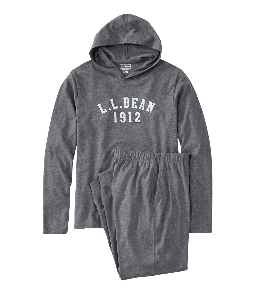 Men's Wicked Soft Knit Pajama Set, Long-Sleeve Hoodie at L.L. Bean