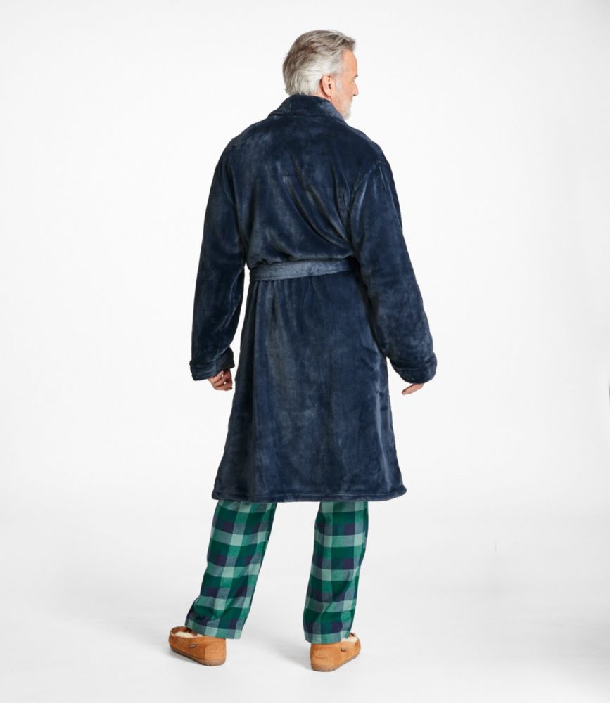Men's Wicked Plush Robe, Darkest Gray, small image number 3