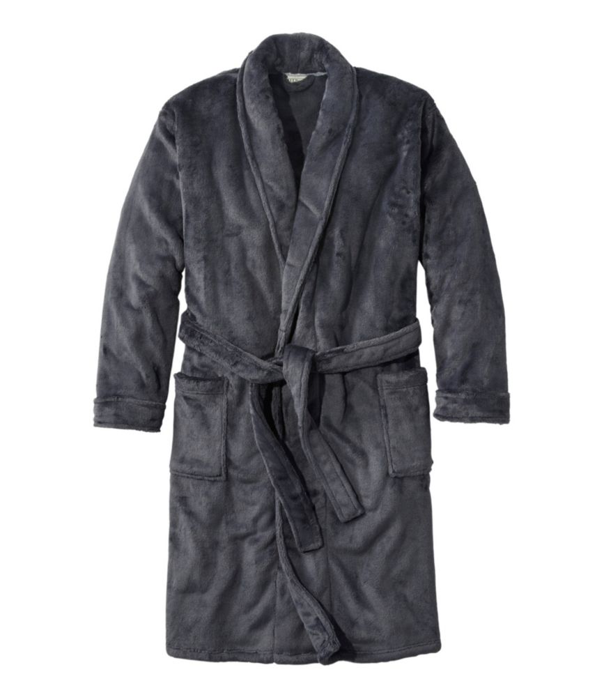 Men's Wicked Plush Robe, Darkest Gray, small image number 1